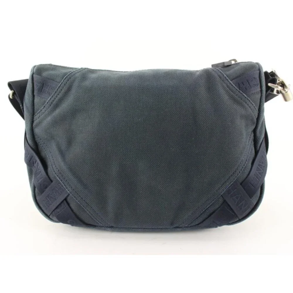 Chanel Navy CC Logo Sports Messenger Crossbody 56cc76s